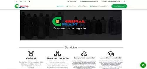 Diseño Web Uruguay CristalPlast